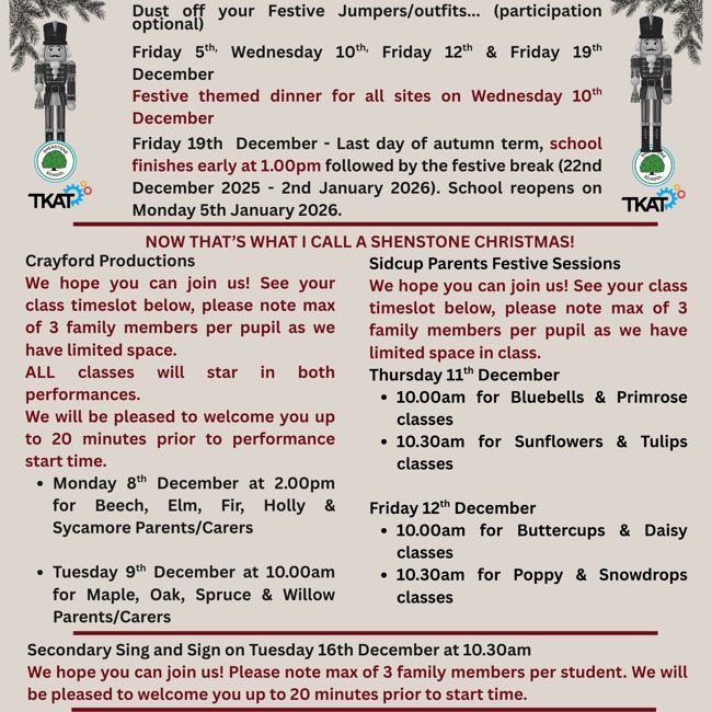 Festive Events 2025!