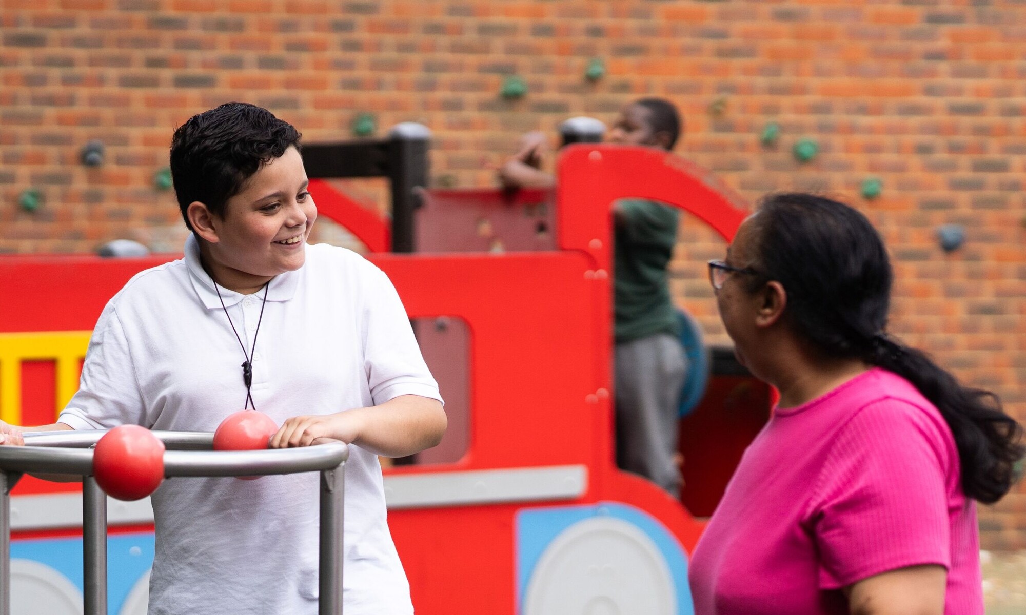 Shenstone School Student Playing Outside